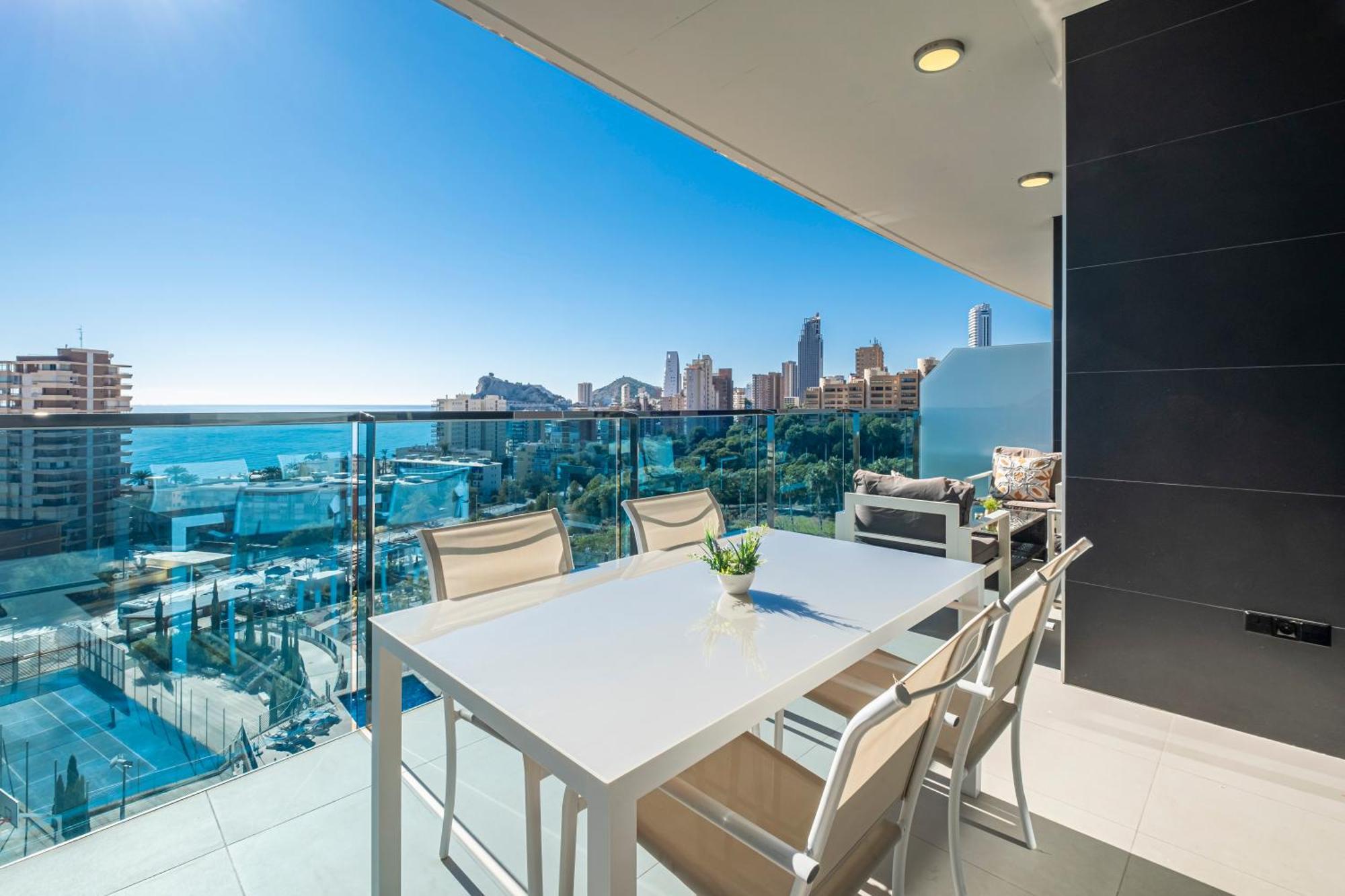 Sunset Drive Resort Apartment 4-8 Poniente Beach Benidorm Bagian luar foto