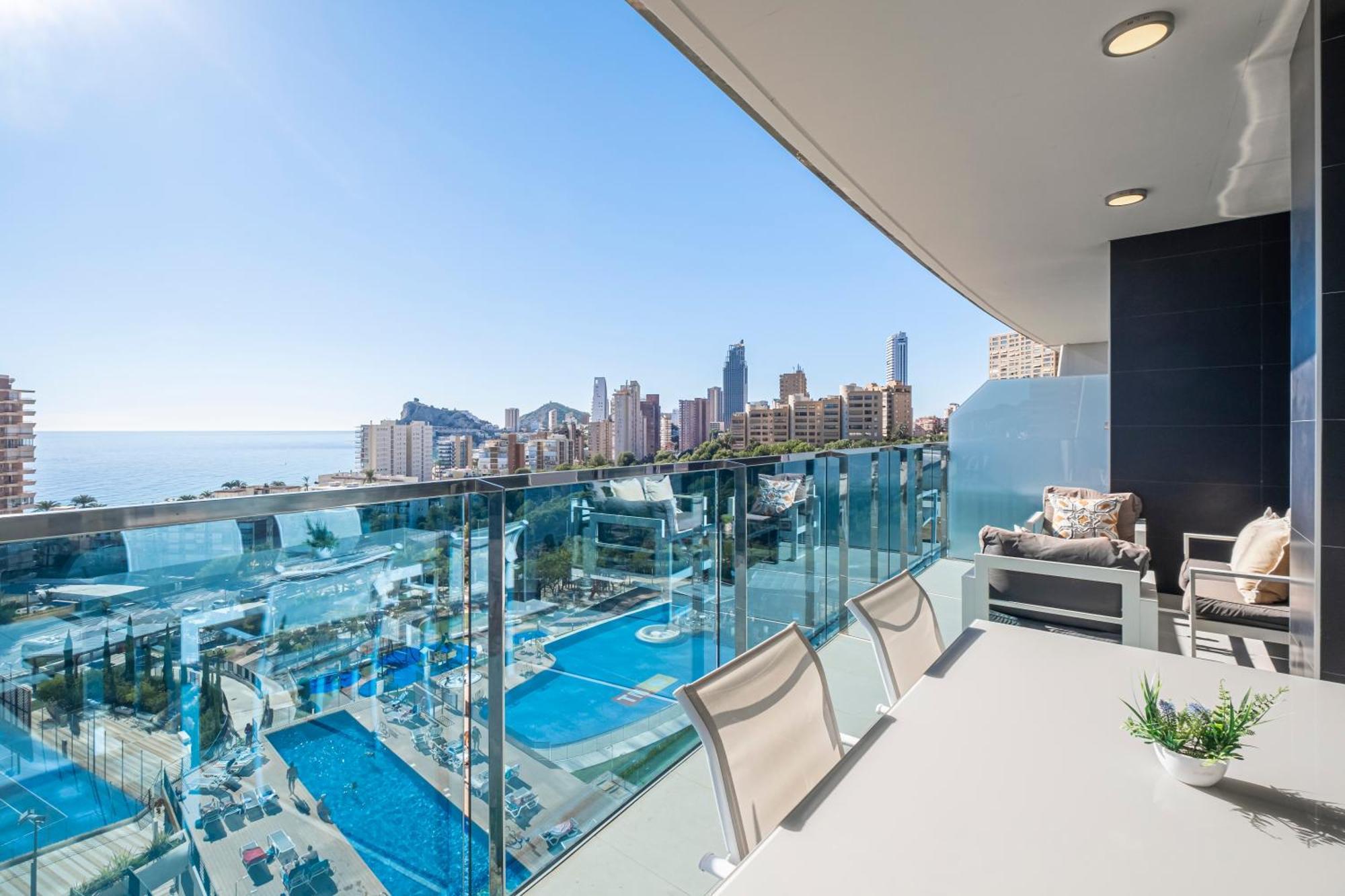 Sunset Drive Resort Apartment 4-8 Poniente Beach Benidorm Bagian luar foto